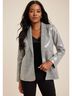 Maurices Plaid Gray Blazer Size XS - photo 5