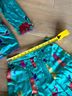 Carlisle 100% Silk Floral Multi Color Teal Long Sleeve Button-Down Shirt Size XS - photo 6