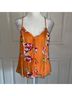 Parker Floral Orange Tank Top Size XS - photo 4