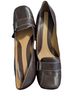 Nine West 100% Leather Brown Heels Size 8 1/2 - photo 1