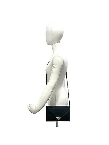 Yves Saint Laurent YVES SAINT LAURENT Vintage YSL Logo Hardware Leather Shoulder Bag/Sacoche Black 63155 (view 2)