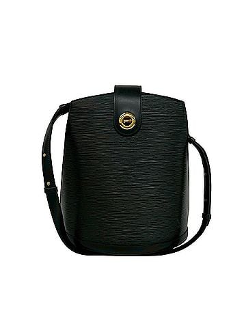 Louis Vuitton LOUIS VUITTON Vintage Cluny Epi Leather Turnlock Semi Shoulder Bag Noir 157-3 (view 1)