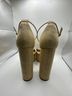 Sam Edelman 100% Straw Tan Heels Size 7 1/2 - photo 5