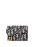 Christian Dior Blue Saddle Card Case Oblique Canvas One size - photo 1