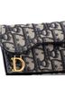 Christian Dior Blue Saddle Card Case Oblique Canvas One size - photo 6