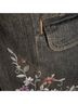 Apostrophe 100% Cotton Floral Multi Color Denim Jacket Size 4 (petite) - photo 4