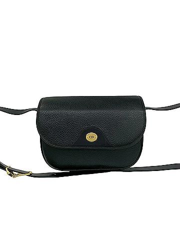 Christian Dior Christian Dior Vintage CD Logo Hardware Leather Mini Shoulder Bag/Sacoche Black 51722 (view 1)