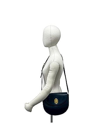 Christian Dior Christian Dior Vintage CD Logo Hardware Leather Shoulder Bag/Sacoche Navy 64265 (view 2)