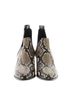 Sigerson Morrison 100% Leather Snake Print Multi Color Black Tan Ankle Boots Size 8 1/2 - photo 2