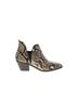 Sigerson Morrison 100% Leather Snake Print Multi Color Black Tan Ankle Boots Size 8 1/2 - photo 1