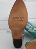 Ariat 100% Leather Teal Boots Size 7 - photo 7
