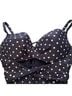 Macy's Polka Dots Multi Color Blue Swimsuit Top Size S - photo 2
