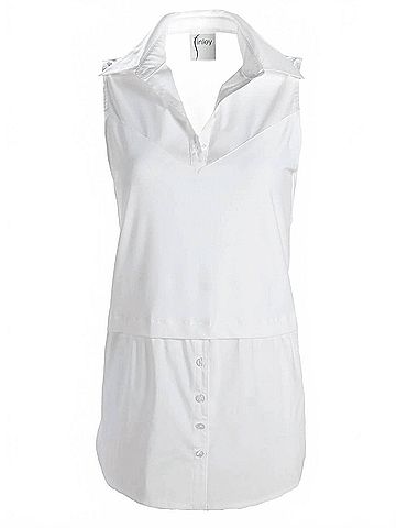Finley Layering Tank Sleeveless Top in White (view 1)