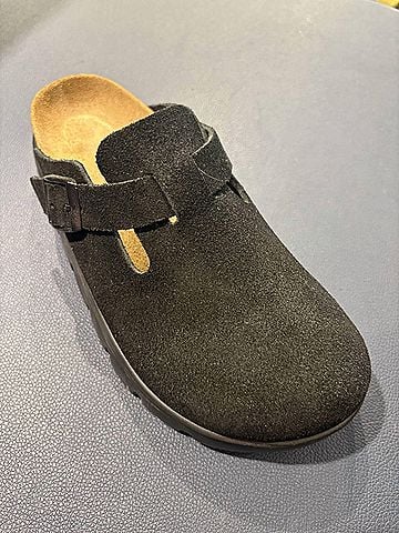 Birkenstock Women's Boston Chunky Papillio Clog in Black/Black (view 2)