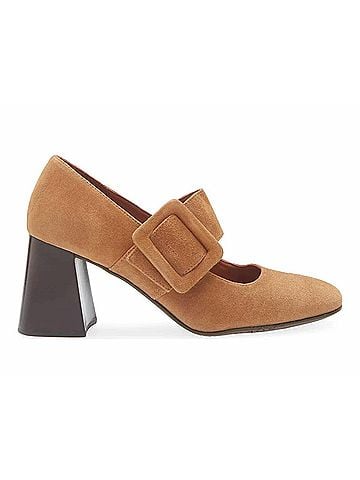 Chocolat Blu Women's Halle Pump in Tobacco Suede (view 1)