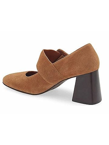 Chocolat Blu Women's Halle Pump in Tobacco Suede (view 2)
