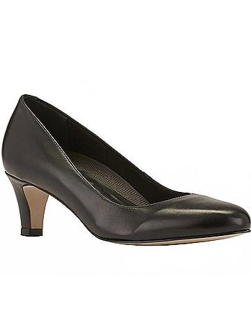Ros Hommerson Women's Joy 2 Pump Heels in Black Leather Stretch (view 1)