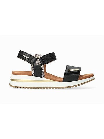 Mephisto Women's Jeanie Wedge Heel Sandals in Black (view 1)