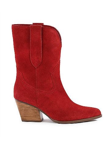 Seychelles Women's Line Dance Western Boots in Red (view 1)