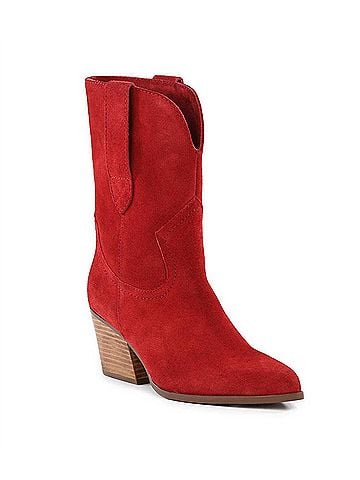 Seychelles Women's Line Dance Western Boots in Red (view 2)