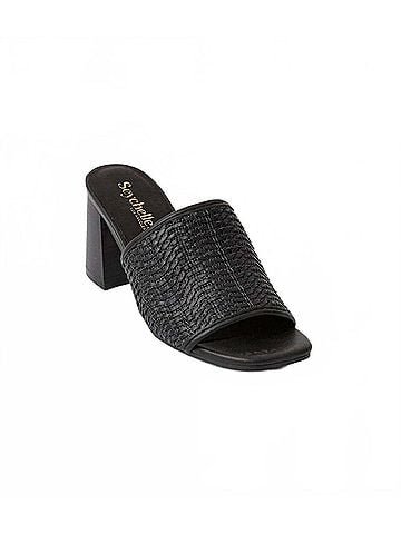 Seychelles Women's Adapt 3 Woven High Heel Sandals in Black (view 1)