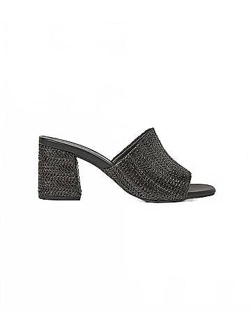 Seychelles Women's Adapt Raffia High Heel Sandals in Black (view 2)