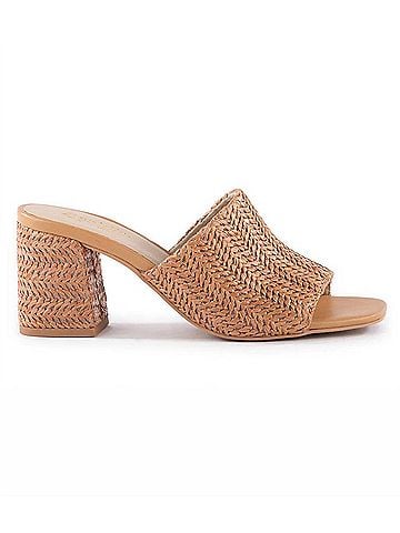 Seychelles Women's Adapt Raffia High Heel Sandals in Tan (view 2)
