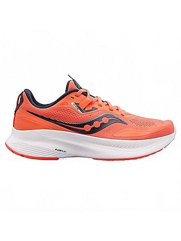 Saucony Women's Guide 15 Running Shoes in Sunstone Orange/White (view 1)