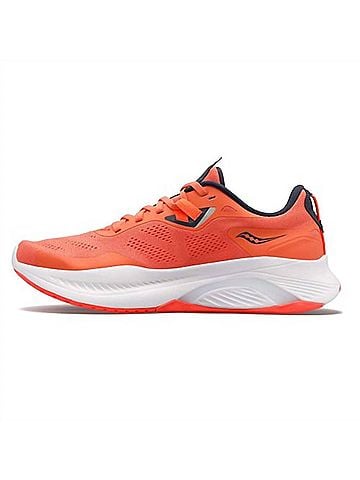 Saucony Women's Guide 15 Running Shoes in Sunstone Orange/White (view 2)
