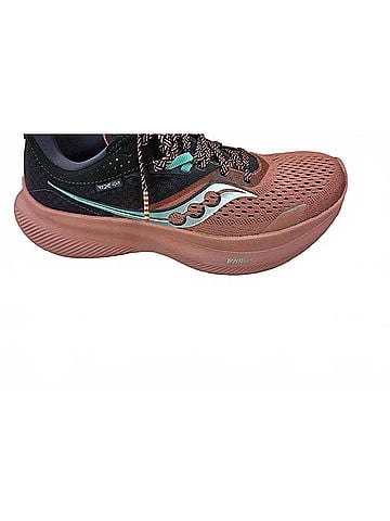 Saucony Women's Ride 16 Running Shoes in Soot/Basalt (view 2)