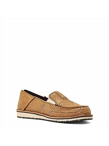Ariat Women's Cruiser Naturally Snake Skin Casual Shoe in Brown (view 1)