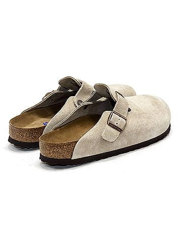 Birkenstock Women's Boston Soft Footbed Clogs in Taupe (view 2)