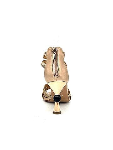 exe Women's Diva Braided Rope T-Strap Heels in Champagne (view 2)