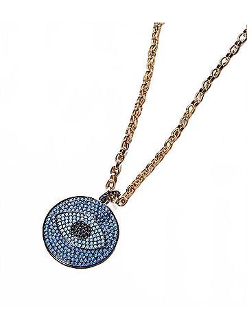 Marlyn Schiff Women's Pav?© Crystal Pendant Necklace in Blue (view 1)