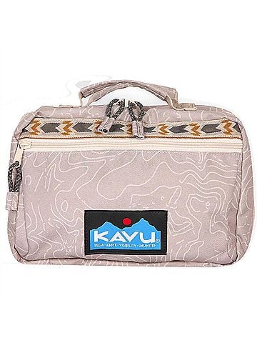 Kavu Women's Take In Tow Travel Organizer Pouch Bag in Taupe Topo (view 1)