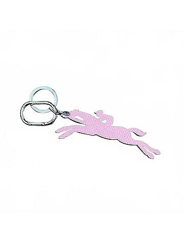 Longchamp Le Pliage Original Horse Club Key Ring in Pink (view 1)