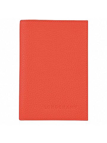 Longchamp Le Foulonn?© Passport Cover in Orange (view 1)
