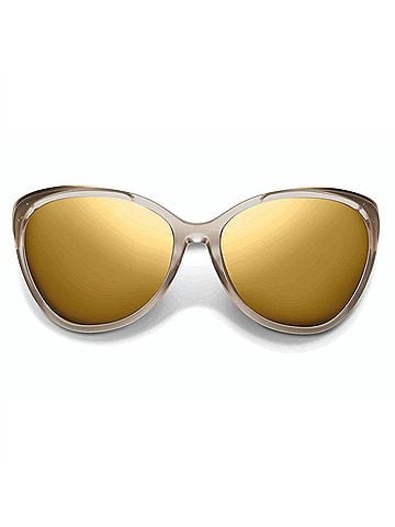 IVI Women's Daggerwing Sunglasses in Nude/ Gold Flash Lens (view 1)