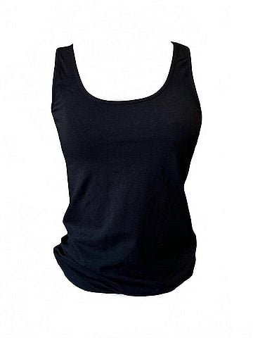 Mod-O-Doc Women's U Neck Tank in Black (view 1)