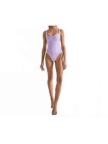 CinCin Classic Square Neck Swimsuit in Periwinkle (view 2)