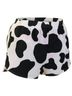 B.O.A. Animal Print White 1" Elite Printed Split Short in Moo Size L - photo 1