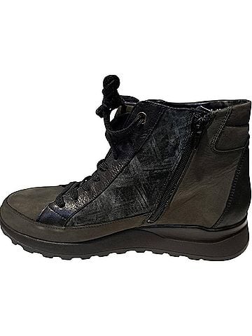 Waldläufer Women's Paige Boots in Nubuck Combi Carbon (view 2)