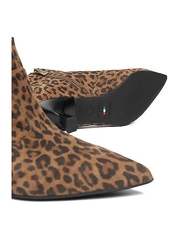 Nero Giardini Women's Mid Heel Ankle Bootie in Leopard (view 2)