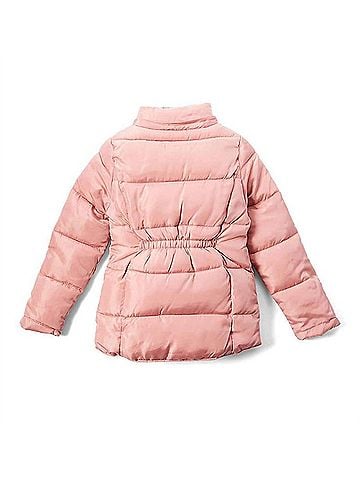 Cutie Fashion Girls Bundle Up Puffer Jacket in Pink (view 2)