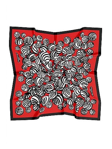 SWELL Gameday Scarf in Red And Black (view 1)