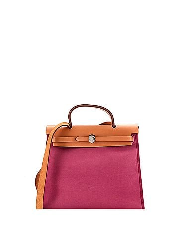 Hermès Herbag Zip Leather and Toile 31 (view 1)