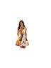 Samuel Dong 100% Polyester Floral Orange White Gold Cocktail Dress Size XS - photo 10