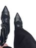 Zara Black Ankle Boots Size 8 - photo 2