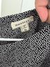 Monteau Polka Dots Black White Short Sleeve Blouse Size XL - photo 3