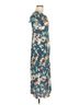 Stone Cold Fox 100% Silk Floral Blue Stone Cold Fox Casual Dress Size M - photo 3